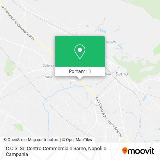 Mappa C.C.S. Srl Centro Commerciale Sarno