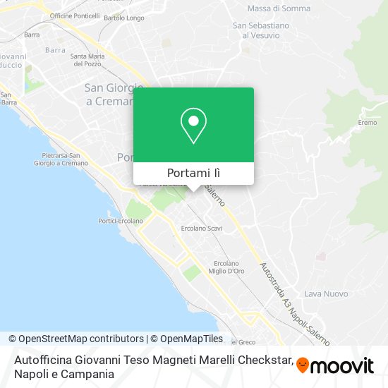 Mappa Autofficina Giovanni Teso Magneti Marelli Checkstar