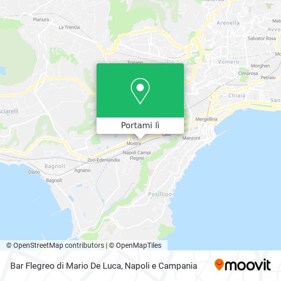 Mappa Bar Flegreo di Mario De Luca