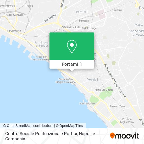 Mappa Centro Sociale Polifunzionale Portici
