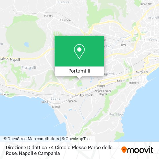 Mappa Direzione Didattica 74 Circolo Plesso Parco delle Rose