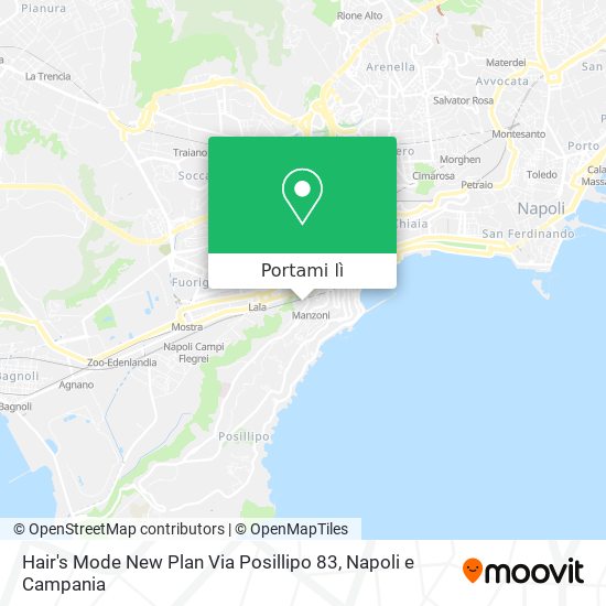 Mappa Hair's Mode New Plan Via Posillipo 83