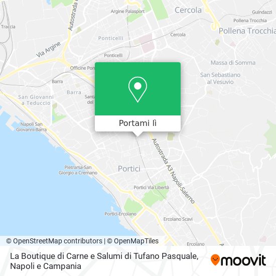 Mappa La Boutique di Carne e Salumi di Tufano Pasquale