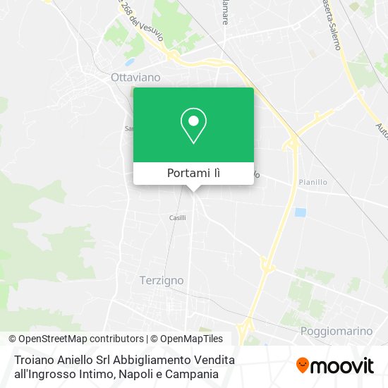 Mappa Troiano Aniello Srl Abbigliamento Vendita all'Ingrosso Intimo