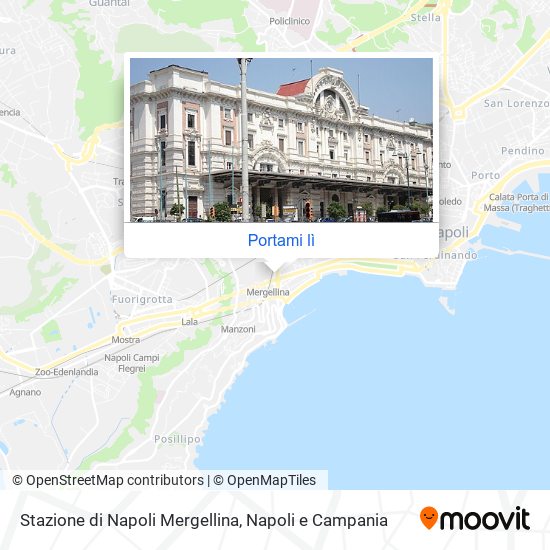 Mappa Stazione di Napoli Mergellina