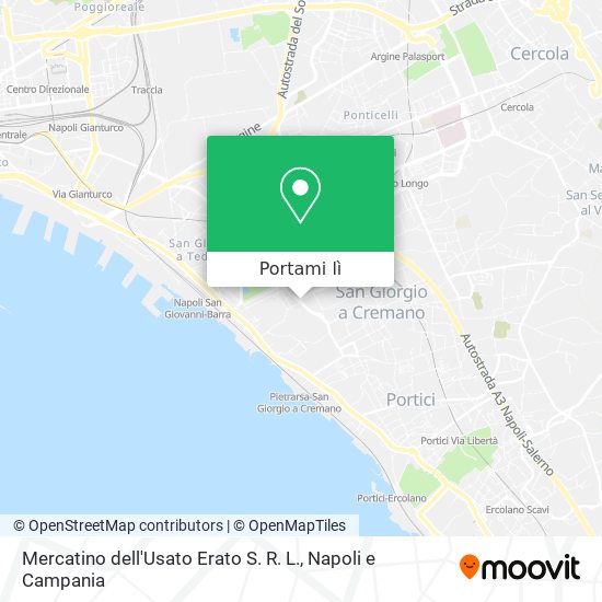 Mappa Mercatino dell'Usato Erato S. R. L.