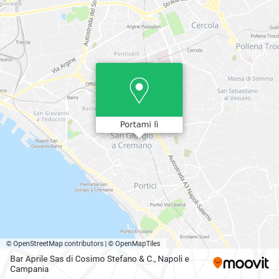 Mappa Bar Aprile Sas di Cosimo Stefano & C.
