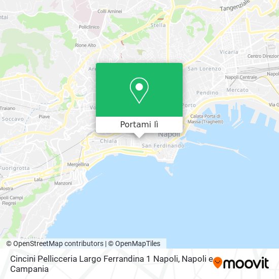Mappa Cincini Pellicceria Largo Ferrandina 1 Napoli