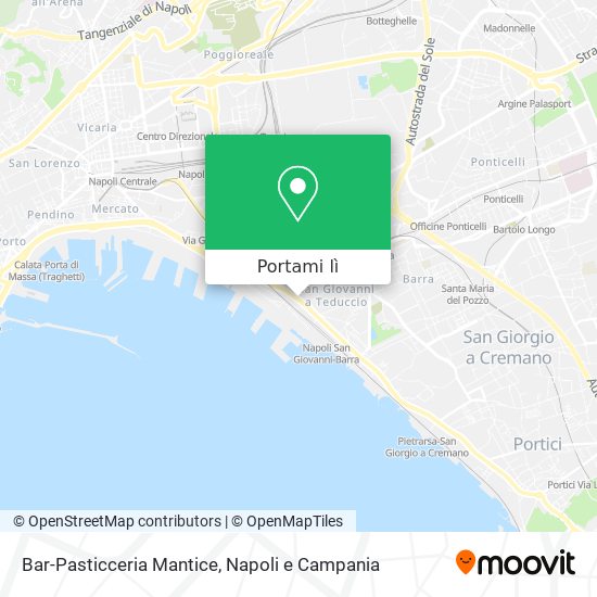 Mappa Bar-Pasticceria Mantice