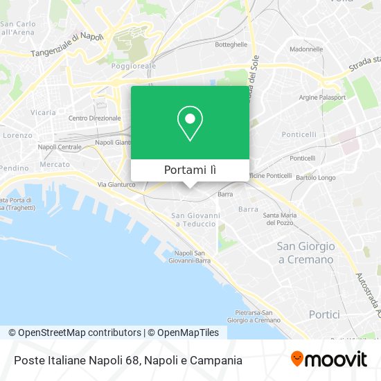 Mappa Poste Italiane Napoli 68