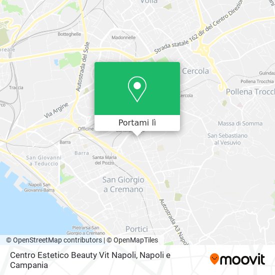 Mappa Centro Estetico Beauty Vit Napoli