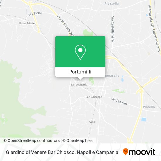 Mappa Giardino di Venere Bar Chiosco