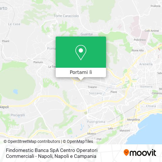 Mappa Findomestic Banca SpA Centro Operatori Commerciali - Napoli