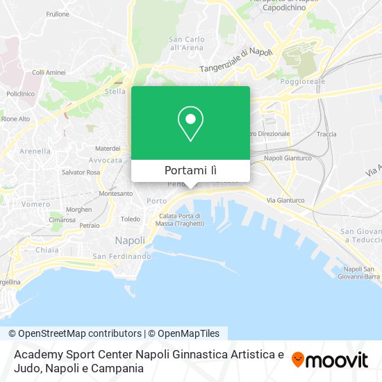 Mappa Academy Sport Center Napoli Ginnastica Artistica e Judo