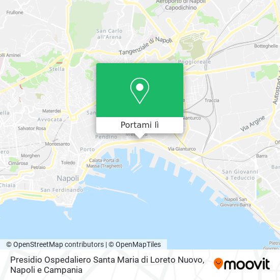 Mappa Presidio Ospedaliero Santa Maria di Loreto Nuovo