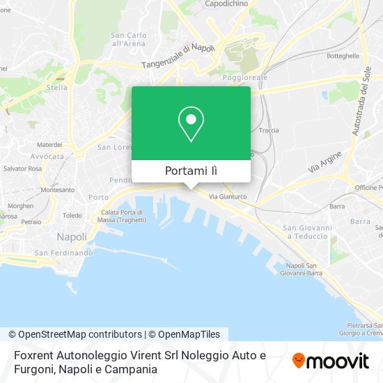 Mappa Foxrent Autonoleggio Virent Srl Noleggio Auto e Furgoni