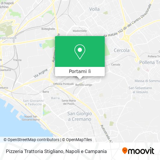 Mappa Pizzeria Trattoria Stigliano