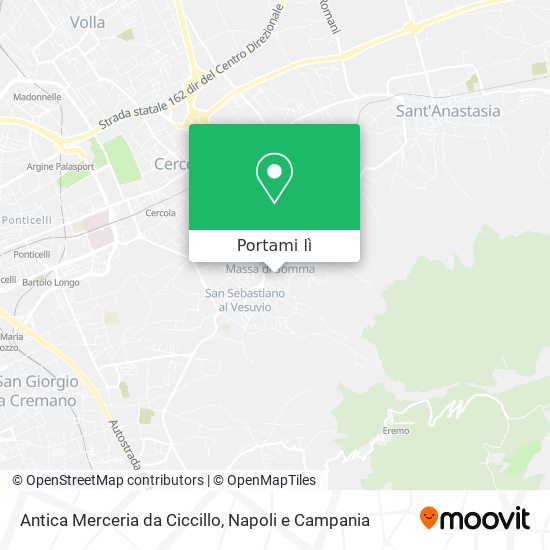 Mappa Antica Merceria da Ciccillo