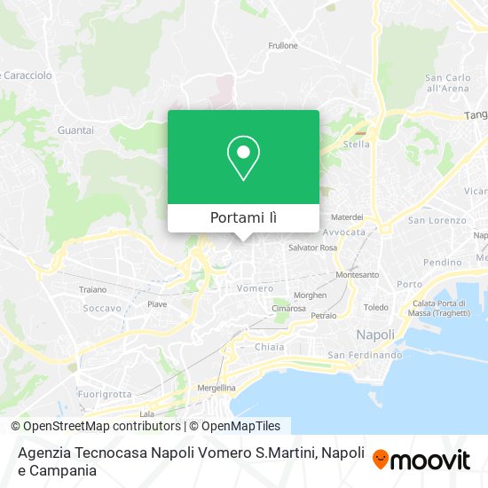 Mappa Agenzia Tecnocasa Napoli Vomero S.Martini