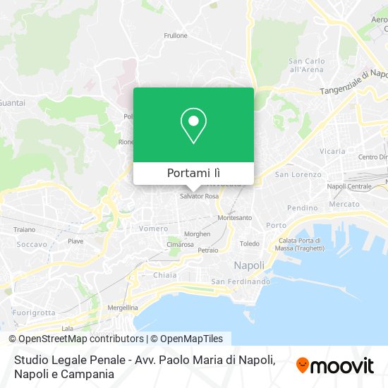 Mappa Studio Legale Penale - Avv. Paolo Maria di Napoli