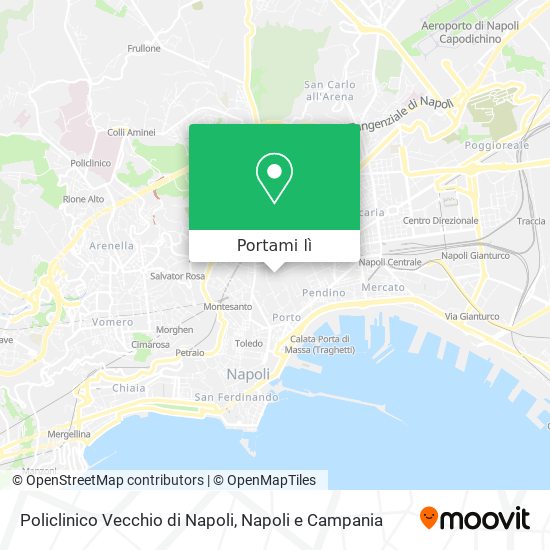 Mappa Policlinico Vecchio di Napoli