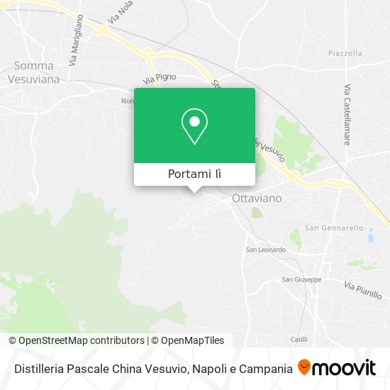 Mappa Distilleria Pascale China Vesuvio