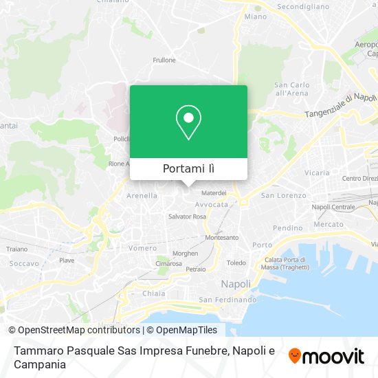 Mappa Tammaro Pasquale Sas Impresa Funebre