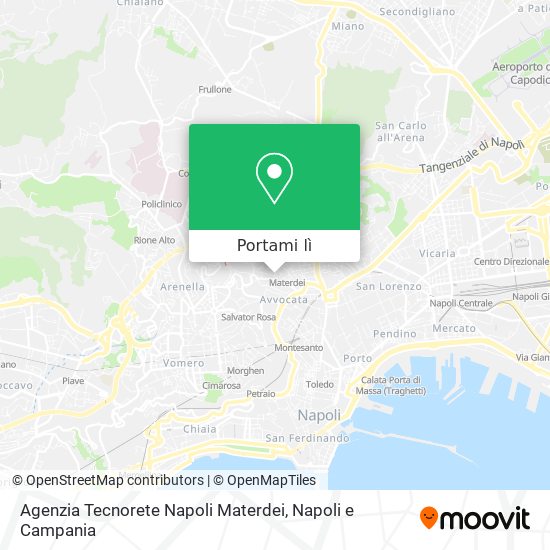 Mappa Agenzia Tecnorete Napoli Materdei