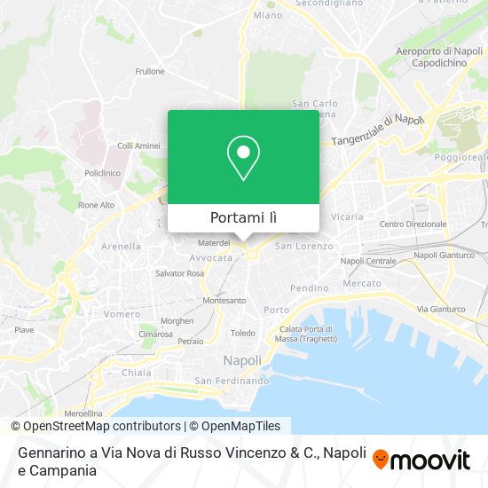 Mappa Gennarino a Via Nova di Russo Vincenzo & C.