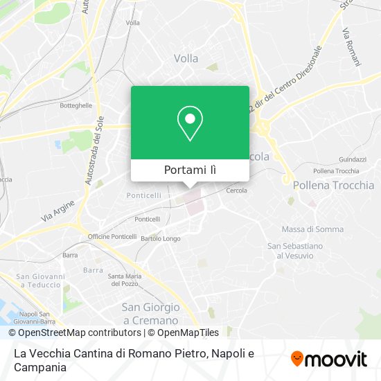 Mappa La Vecchia Cantina di Romano Pietro