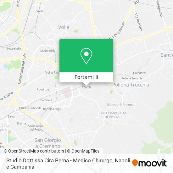 Mappa Studio Dott.ssa Cira Perna - Medico Chirurgo