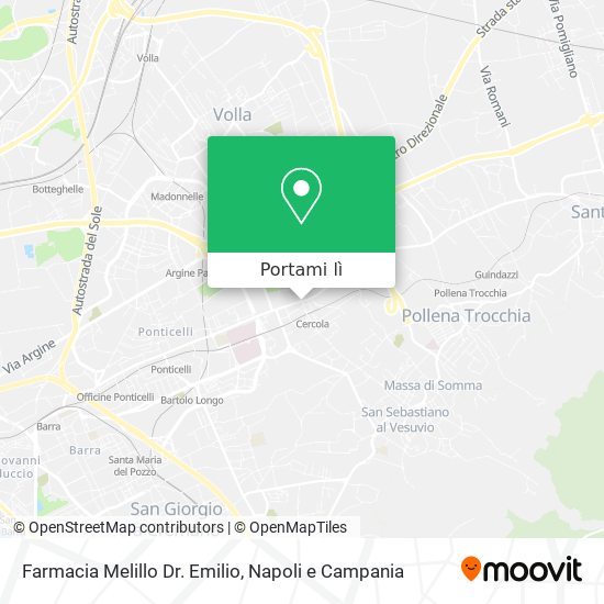 Mappa Farmacia Melillo Dr. Emilio