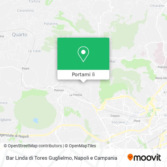 Mappa Bar Linda di Tores Guglielmo
