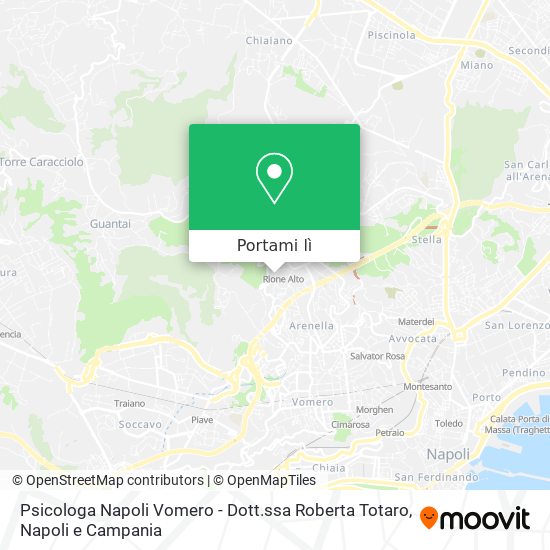 Mappa Psicologa Napoli Vomero - Dott.ssa Roberta Totaro
