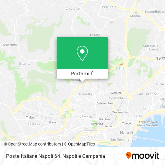 Mappa Poste Italiane Napoli 64