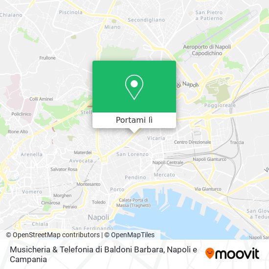 Mappa Musicheria & Telefonia di Baldoni Barbara