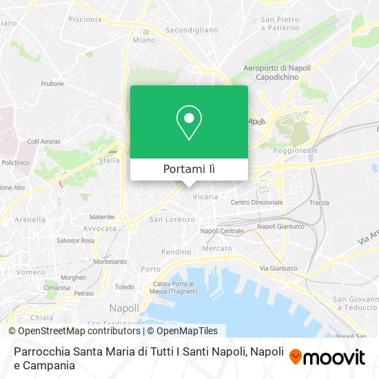 Mappa Parrocchia Santa Maria di Tutti I Santi Napoli