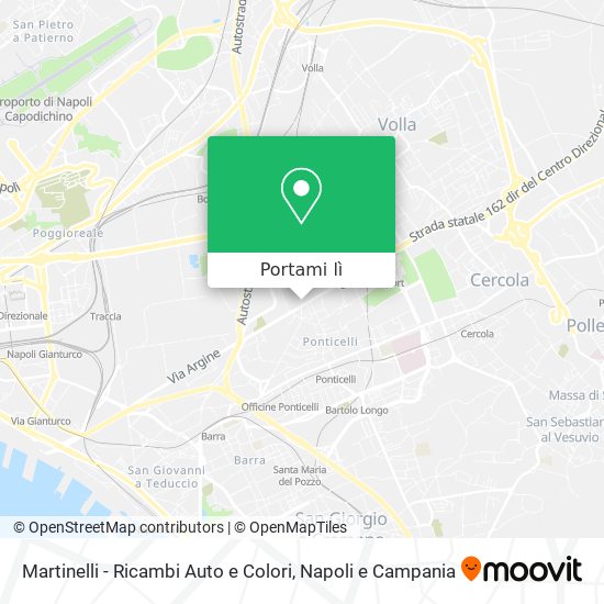 Mappa Martinelli - Ricambi Auto e Colori