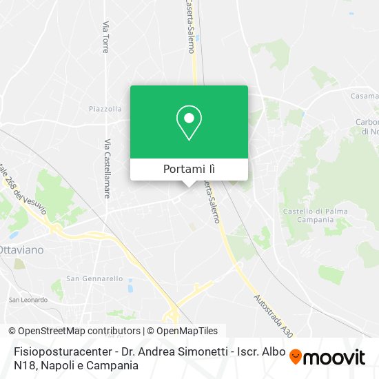 Mappa Fisioposturacenter - Dr. Andrea Simonetti - Iscr. Albo N18