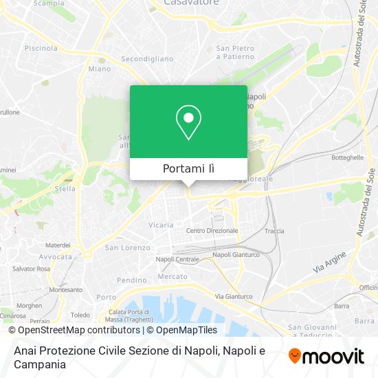 Mappa Anai Protezione Civile Sezione di Napoli