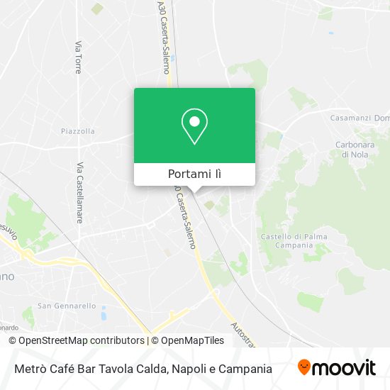 Mappa Metrò Café Bar Tavola Calda