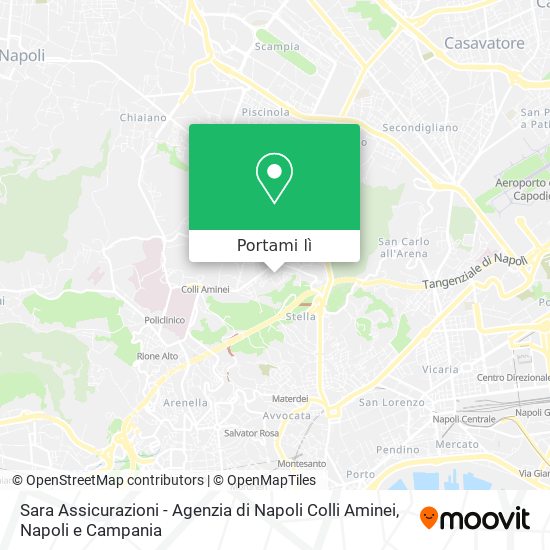 Mappa Sara Assicurazioni - Agenzia di Napoli Colli Aminei
