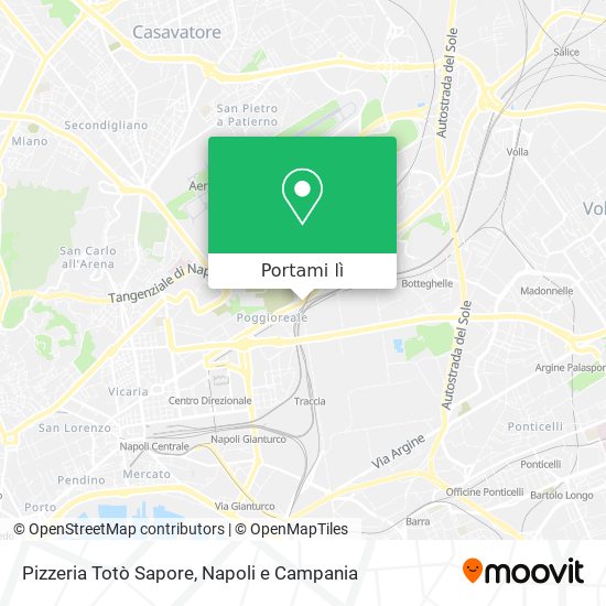 Mappa Pizzeria Totò Sapore