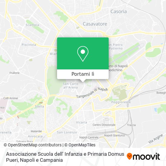 Mappa Associazione Scuola dell' Infanzia e Primaria Domus Pueri