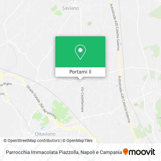 Mappa Parrocchia Immacolata Piazzolla