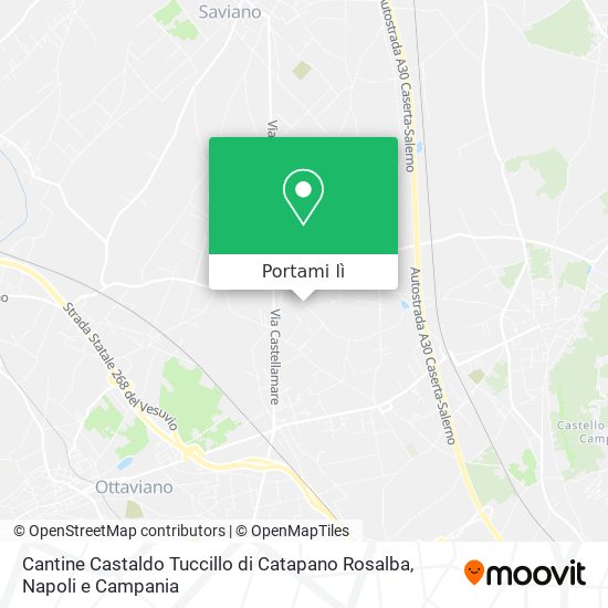Mappa Cantine Castaldo Tuccillo di Catapano Rosalba