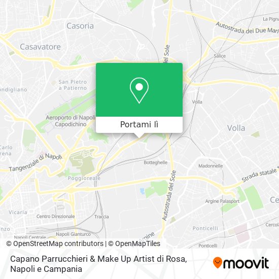 Mappa Capano Parrucchieri & Make Up Artist di Rosa