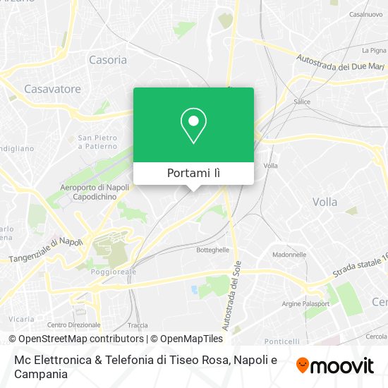 Mappa Mc Elettronica & Telefonia di Tiseo Rosa