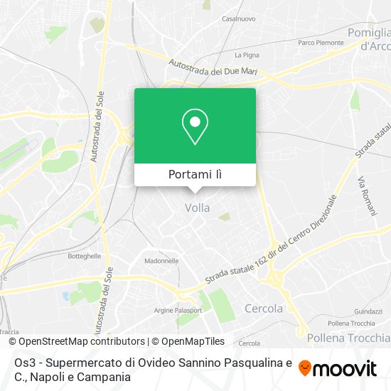 Mappa Os3 - Supermercato di Ovideo Sannino Pasqualina e C.