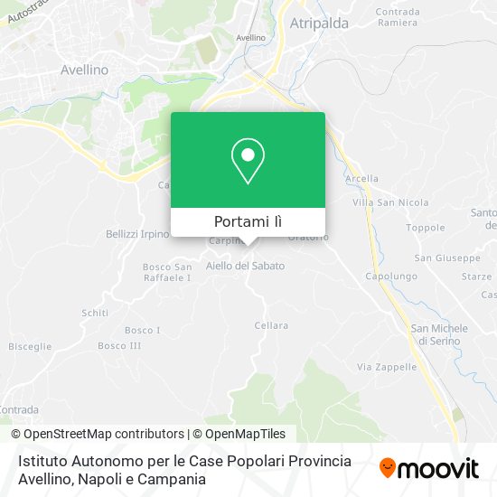 Mappa Istituto Autonomo per le Case Popolari Provincia Avellino